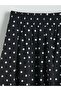 Xside Elastic Waist Polka Dot Poplin Pleated Skirt - 2
