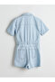 Nevavm Shirt Collar Women's Jean Jumpsuit with a Difference - 6