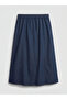 Texx Store Quality A-Line Jean Skirt with Elastic Waist - 6