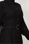 Belted Linen Effect Dress 46324 - 4