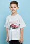 Printed T-Shirt with Crew Neck and Short Sleeves
