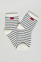 3 Pack Patterned Ankle Socks - 3