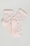 3 Pack Patterned Ankle Socks - 2