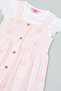 Solid Top and Checked Pinafore Set - 2