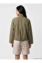 Lcw Vision Khaki High Collar Oversize Women's Jacket - 4