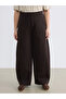Two Mt Shop Quality Soulife Brown 3 Thread Rastered Plain Loose & Baggy Women's Sweatpants - 6