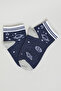 3 Pack Patterned Ankle Socks - 4