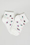 3 Pack Patterned Ankle Socks - 4