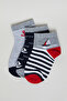 3 Pack Patterned Ankle Socks