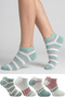 Women's Cotton Booties Socks Colorful 4-Piece Pack