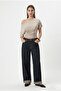 Women's Lona Waist-Slit Side Gathered Stone Knitted Blouse - 2