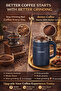 Electric Coffee Grinder Cup 500W Multi Function Spice Grinder 110mm Compact Kitchen - 2