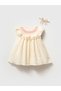 Evelyn Lace Collar Floral Dress and Bandana Baby Girl 100% Cotton Organic Special Occasion Dress - 2