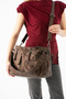 571 Imported Washed Leather 8-Compartment Detailed Lightweight Waterproof Crossbody and Shoulder Bag (Width 34 cm Length 24 cm) - 2
