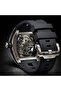 Phantom Skeleton Automatic Watch for Men – Luxury Tonneau Dial, Black Silicone Strap, - 5