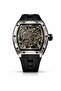 Phantom Skeleton Automatic Watch for Men – Luxury Tonneau Dial, Black Silicone Strap,
