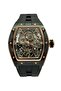 Phantom Skeleton Automatic Watch for Men – Luxury Tonneau Dial, Black Silicone Strap, - 2
