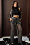 Glittery Piiseli Trousers - Black Silver |   F2066