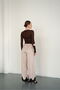 Satin Trousers with Lace Cuffs - Stone |   D2969 - 5