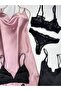 Satin Dressing Gown Nightgown Underwear Boxed Dowry Set 12 Pieces - 4