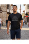 Short Sleeves Tee Casual Men's T-Shirt Black