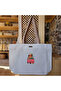 Colorful Travel Vehicle Printed Natural Canvas Tote Bag Light Brown - Small