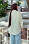 Scarf Detailed Shirt Cream - 4