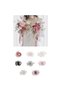 3 Roll Gift and Bouquet Wrap with Gold Trim Crow's Feet Ribbon 4x900cm - 2