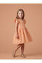 Mercan girl's ruffled linen-look dress from gulis clothing - 4