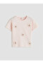 Original Oval Collar Embroidered Girls' T-Shirt - 2