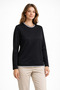 Women's Patterned Combed Cotton Blouse for Middle Ages and Above 30577