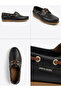 Black Lace-Up Loafer Men's Shoes - 4