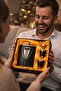 Men's Special Flask Set Leather Covered Steel Flask + 2 Shot Glasses + Funnel |   Stylish Gift Set