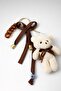 Teddy Bear Keychain Charm Baby Birthday Handmade Glass Evil Eye Beaded Birthday Gift Organization 1 Piece - 3