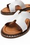 Women's White Genuine Leather Slippers Daily Comfortable Stylish Summer Comfort Modern - 3