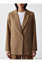 Trendlucky Striped Linen Blend Women's Blazer Jacket with a Difference - 3