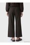 Özmarka New Season Elastic Waist Wide Leg Women's Trousers - 4