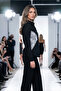 Women's Black Shirt with White Lace Detail Yy101409 - 8