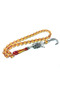 Wolf Head German Silver Tassel Combination 0.6 Delim Crimped Amber - 2