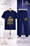 Children's Batman Kids Designed Black Printed T-Shirt Tracksuit Set