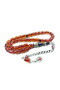German Silver Tassel Necklace Silver Imame Clasp Amber - 2