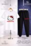 Children's Hello Kitty Red Writing Printed T-Shirt Tracksuit Set