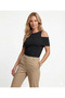 New Product Women's Madonna Collar Off-Shoulder Blouse Sendy Fabric - 3
