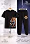 Children's Tiger Side Pence Printed T-Shirt Tracksuit Set