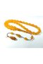 Mehmet Mercan Master Craftsmanship Signed 0.6 Millimeter Transparent Delim Crimped Amber
