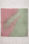 100% Pure Silk Hand Painted Square Scarf - 55 X 55 Design - Pink - Green - 2