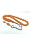 German Silver Tassel Combination Crimped Amber - 3