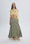 Amelisse Plaid Green Long Skirt - 6