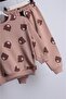 Boy's Comfortable Fit Tracksuit Set with Brown Bear Figure - Three Thread Seasonal Set - 2