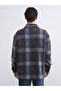 Vizyon New Season Comfortable Fit Plaid Men's Shirt Jacket - 4